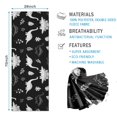 thumbnail image 2 of Black White Dinosaur Skeletons Bold Hot Yoga Mat Towel Non Slip for Hot Yoga - Quick-Drying Yoga Mat Cover with 4 Corner Pockets with Travel Bag - Hot Yoga Towel Non Slip 70"x26", 2 of 6