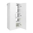thumbnail image 3 of PREPAC RTA STORAGE and FURNITURE, HangUps 3-Piece, 108" Wall Mounted Garage Cabinet Set, White, 3 of 8