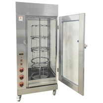 LPG Gas Chicken Rotisserie Machine Stainless Steel Chicken Duck Rotary Oven 110V