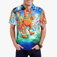 thumbnail image 2 of Lsque Scooby-Doo Pattern Golf Shirts for Men Dry Fit Print Moisture Wicking Performance Short Sleeve Polo Shirt-XX-Large, 2 of 7