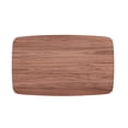 thumbnail image 4 of Miekor Furniture Walnut Finish Modern Contemporary Dining Table 1pc Curved Solid Wood Tapered Legs Wooden Furniture 91475, 4 of 8