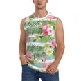 thumbnail image 2 of Picia Tropical Flamingo mens Cotton Tank Undershirts , Moisture-wicking Ribbed Tanks, Lightweight Cotton Tank Undershirts-3X-Large, 2 of 8