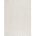 thumbnail image 2 of SAFAVIEH Braided Gino Distressed Machine Washable Reversible Area Rug, Ivory/Light Grey, 9' x 12', 2 of 13