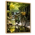 thumbnail image 2 of Designart "Verdant Voyage Bike" Bicycle Floater Framed Wall Decor, 2 of 5