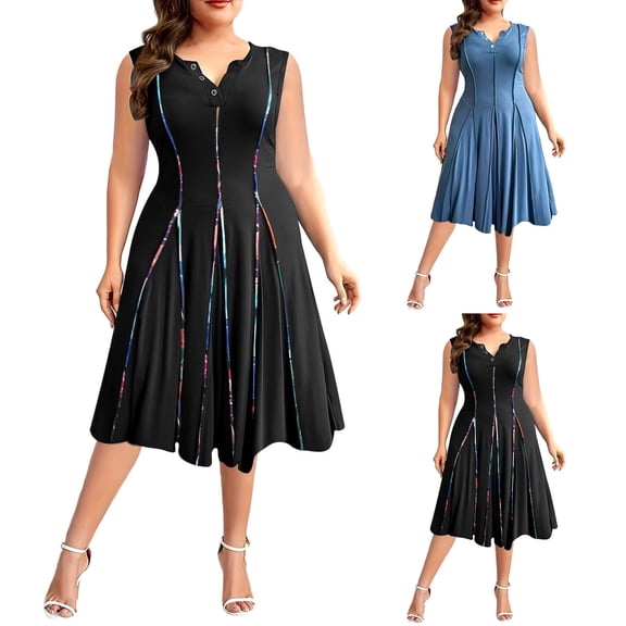 Bixock Plus Size Dress for Women Maternity Tank Dress Crew Neck Sleeveless Baby Shower Pregnancy Dresses A Line Sundress for Photoshoot Wedding Party Maternity Clothings