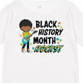 thumbnail image 4 of Inktastic Black History Month Rocks- Boy with Guitar Boys or Girls Long Sleeve Toddler T-Shirt, 4 of 5