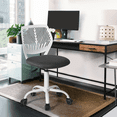 thumbnail image 5 of Ergonomic Home Office Desk Chair with Adjustable Height, Rolling Base, and Breathable Backrest, White, 5 of 8
