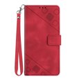 thumbnail image 7 of ELEHOLD Leather Wallet Case for Samsung Galaxy A54 5G Practical Card Holders Stand Function Detachable Wriststrap Shockproof Purse Case Women Men for Samsung A54 5G,Red, 7 of 7
