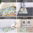 thumbnail image 5 of Lemon Blue Floral Doormat Welcome Doormat Welcome Mat Porch Funny Doormat Home Decor Doormat Indoor Outdoor Door Rug Non Slip Rugs for Entryway,Patio,Kitchen Decoration 16x24 Inch, 5 of 6