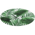 thumbnail image 5 of Palm Leaf Realistic Vivid Leaves of Palm Tree Round Carpet Circle Rug Outdoor Patio Area Rug Washable Large Area Rugs Hallway Room Decor Fitness Mats, 5 of 8