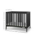 thumbnail image 5 of Child Craft London Folding Portable Mini Crib with 2-inch Mattress, Ebony, 5 of 9