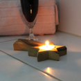 thumbnail image 3 of Tealight de Estrella de Belén: Artesanía de Madera de Olivo, 3 of 3