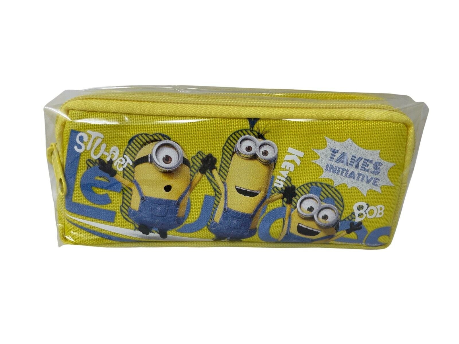 1 Pc Minions Pencil Case Zippered Bag -YELLOW