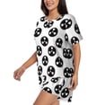 thumbnail image 2 of Bingfone Gear Tools Print Pajamas Sets for Women Soft Short-Sleeved Pjs with Lounge Shorts Two Piece Sleepwear, 2 of 8