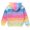 Rainbow, variant on MSemis Kids Girls Hoodie Rainbow Stripes Print Coat Hooded Top