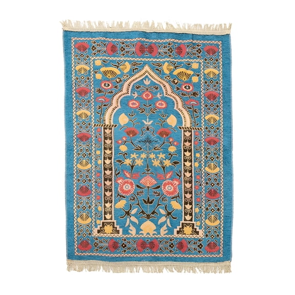 AUQ Soft Prayer Mats,Portable Travel Prayer Mats with Tassel,Islamic Prayer Rugs for Men and Women,Worship Blanket for Adults and Kids