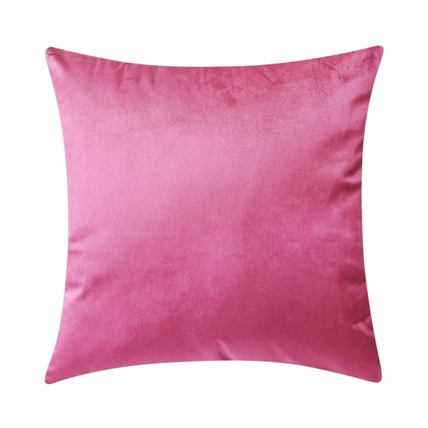Funda de cojín de terciopelo de poliéster de color liso, suave y lujosa para sofá cama, decoración del hogar