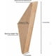 thumbnail image 3 of Juego de 6 percheros vintage Perchero de madera Perchero de madera Capacidad de carga 5 kg Perchero de pared Perchero para albornoz Perchero para sombrero Perchero multiusos Perchero para llaves |MOON, 3 of 5