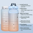 thumbnail image 2 of Party Zealot Large Half Gallon 64 OZ Motivational Water Bottle Straw Time Marker BPA Free for Sport and Fitness, 2 of 7