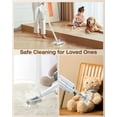 thumbnail image 5 of 10-in-1 Steam Mop with Detachable Handheld Steamer 350ml Tank Rapid Heat-Up High-Temperature Steam Cleaner Multi-Level Steam Control Swivel Head for Floors Carpets Tiles Grills Multi-Surface, 5 of 9