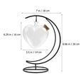 thumbnail image 4 of LOLIPPYY 1 Set of Hanging Heart Jars Glass for Decoration with Assorted Colors, 4 of 8