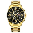 thumbnail image 1 of Reloj de los hombres MF0278G Reloj de pulsera de cuarzo para hombre Accesorios para vestir Reloj para hombres Hombres Relojes con correa de acero inoxidable Banda Tres subesferas 1/10 Segun 1 1, 1 of 5
