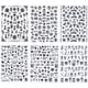 thumbnail image 1 of Flower Nail Stickers,Black Rose Nail Art Stickers Decals 3D Self-Adhesive Nail Art Supplies 8 Sheets Flower Abstract Face Unicorn Valentine Nail Art D, 1 of 4