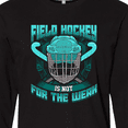 thumbnail image 4 of Inktastic Field Hockey Player Gift Long Sleeve T-Shirt, 4 of 5