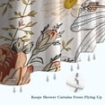 thumbnail image 6 of Pioneer Flower Floral Print Pattern Shower Curtain 36"x72" ,Bathroom Decorative Shower Curtains Set with 12 Hooks,Modern Waterproof Washable Shower Curtain, 6 of 6
