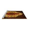 thumbnail image 2 of Ahgly Company Machine Washable Indoor Square Persian Yellow Traditional Area Rugs, 7' Square, 2 of 4