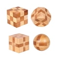 thumbnail image 1 of 4 Pack Wooden Puzzle Games for Teens Adults, 1 of 1