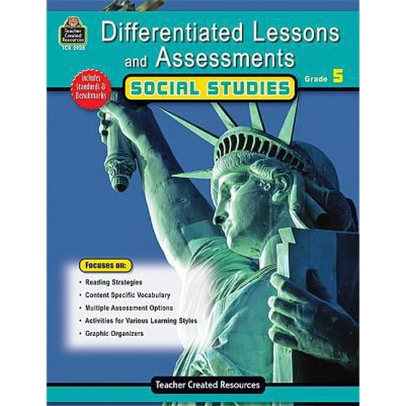 Pre-Owned Differentiated Lessons & Assessments: Social Studies Grd 5 (Paperback) 142062928X 9781420629286