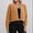 46#Orange, variant on Ftwytp Open Front Cardigan for Women Casual Fashion Single Breasted Solid Color Long Sleeved Cardigan Loose V Neck Jacket Women Open Sweater Cardigan