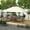 Cream White, variant on Outsunny 10' x 13' Gazebo Canopy Replacement, Patio Gazebo Roof with Top Vents for 84C-116, Light Gray