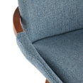 thumbnail image 7 of Cosmo Mid-Century Counter Stool In Walnut And Blue Noise Fabric, 7 of 7