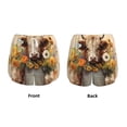thumbnail image 3 of KLL Bucket Flower Cow Pattern Shorts Women,Athletic Shorts High Waisted Running Shorts Pocket Sporty Short Gym Elastic Workout Shorts-X-Large, 3 of 7
