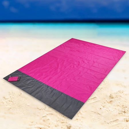 Picnic Blanket, , Durable Outdoor Mat Waterproof Folding Camping Blanket, Beach Mat for Park Festival Hiking Camping Travel Rose Red 140cmx200cm