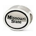 thumbnail image 2 of Sterling Silver Antiqued Missouri State University Collegiate Bead, 2 of 3