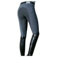 thumbnail image 1 of Women's High Waist Equestrian Riding Pants, Breathable Silky Comfortable Exercise Trousers for Outdoor Sports, Horseback Riding, Casual Daily Wear, Racecourse Events and Active Lifestyle GreyS, 1 of 3