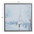 thumbnail image 3 of 24" x 24" Eiffel Tower Framed Wall Art with Silver Frame, by DecMode, 3 of 8