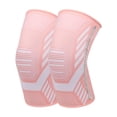 thumbnail image 5 of 1 Pair Sports Knee Brace Non-slip Breathable Stretch Men Women Fitness Joint Protector Spring Strip Knee Pads Compression Sleeve Knee Support Guard -Grey,M, 5 of 7