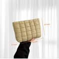 thumbnail image 5 of Puffy Quilted Makeup Bag for Women, Cosmetic Bag, Travel Toiletry Organizer Pouch Clutch, 5 of 6