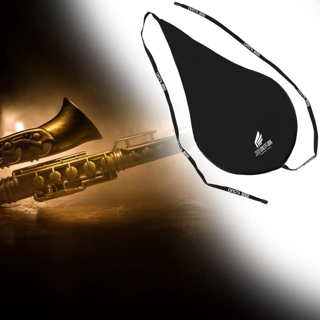 Tela de limpieza de saxofón, limpiador de instrumentos de viento de madera de clarinete para tubo en el interior, cojín de reposabrazos de cinturón