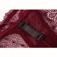 thumbnail image 6 of Bigersell String Bikini Underwear for Women Clearance Lace Underwear G-Strings Panty Style P-568 Nylon Period Panties Seamless Thong Briefs Mid Waist Women's Bikini Panties Wine L, 6 of 8
