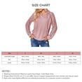 thumbnail image 5 of Hoodie Lace Long Sleeve Round Neck Drawstring Pullover Casual Fashionable Hoody for Women Pink XL, 5 of 5