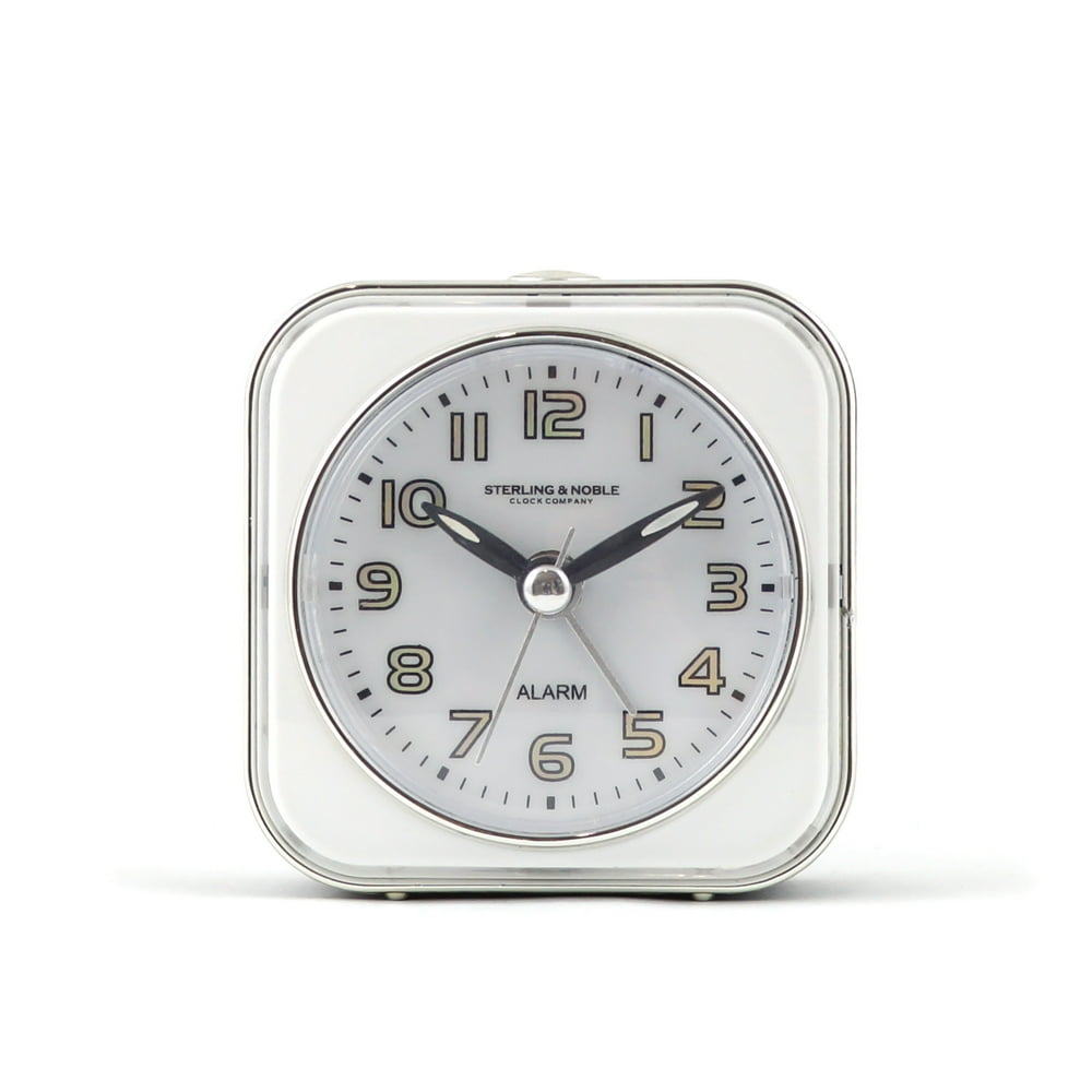 Sterling and Noble Analog Square Alarm Clock