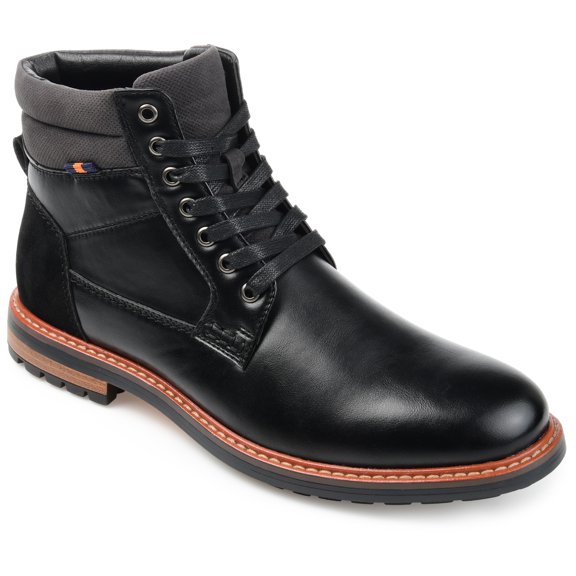 Vance Mens Reeves Lace-up Round Toe Ankle Boot