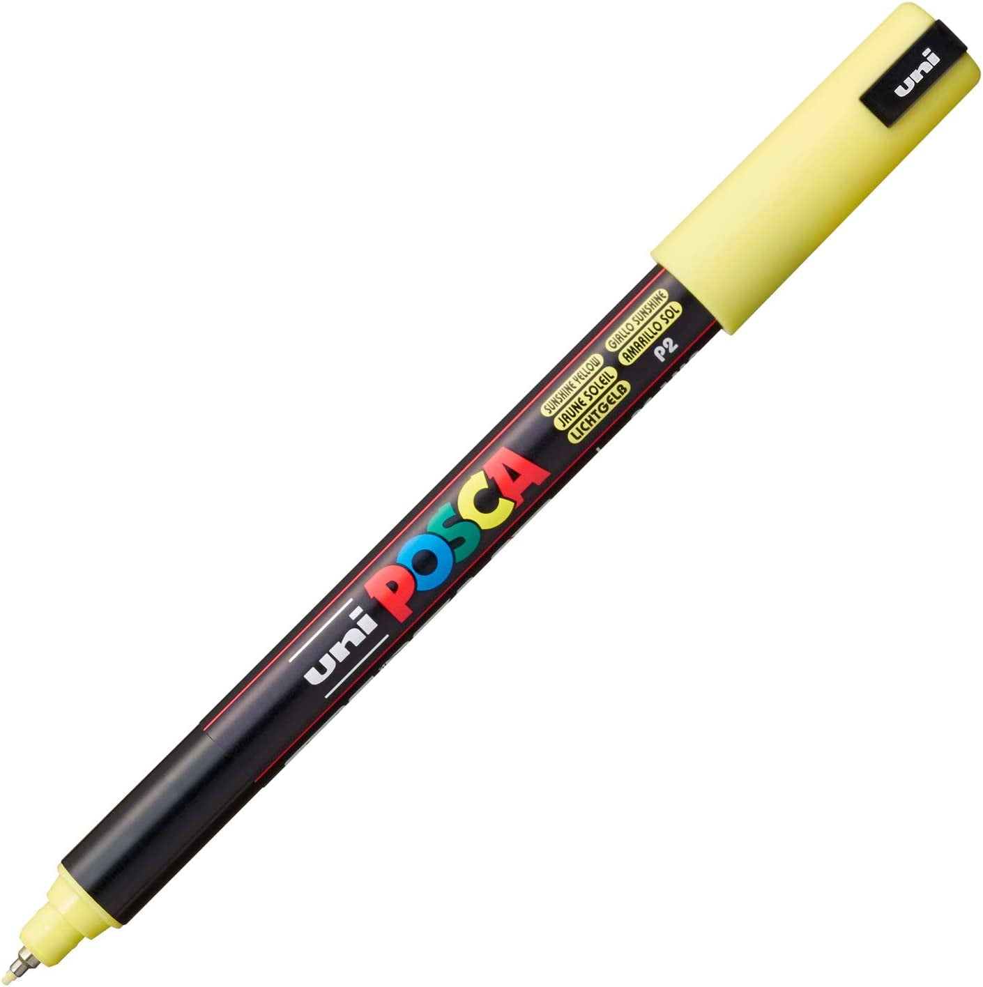 Uni Posca Paint Marker - Sunshine Yellow, X-Fine Tip, 0.7 mm 