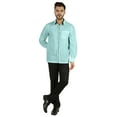 thumbnail image 2 of Bestman Solid Formal Shirt For Mens Button Down Shirt Front Patch Pocket Office Wear, 2 of 7