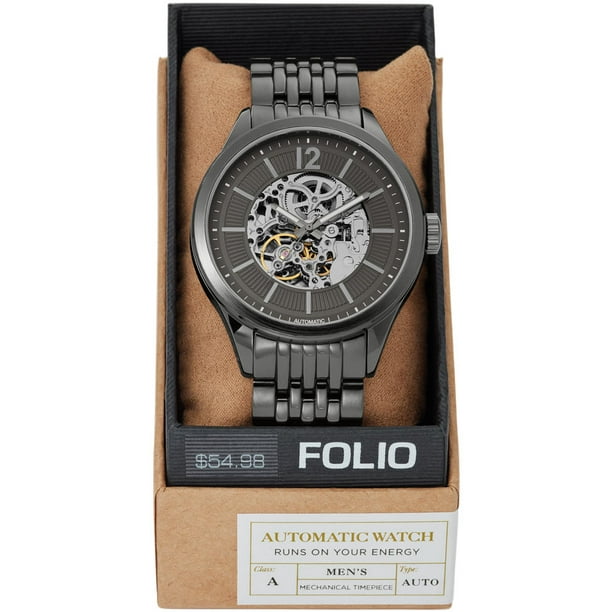 Reloj Mass Market FOLIO FMDAU003A GUNMETAL para Hombre Walmart en linea